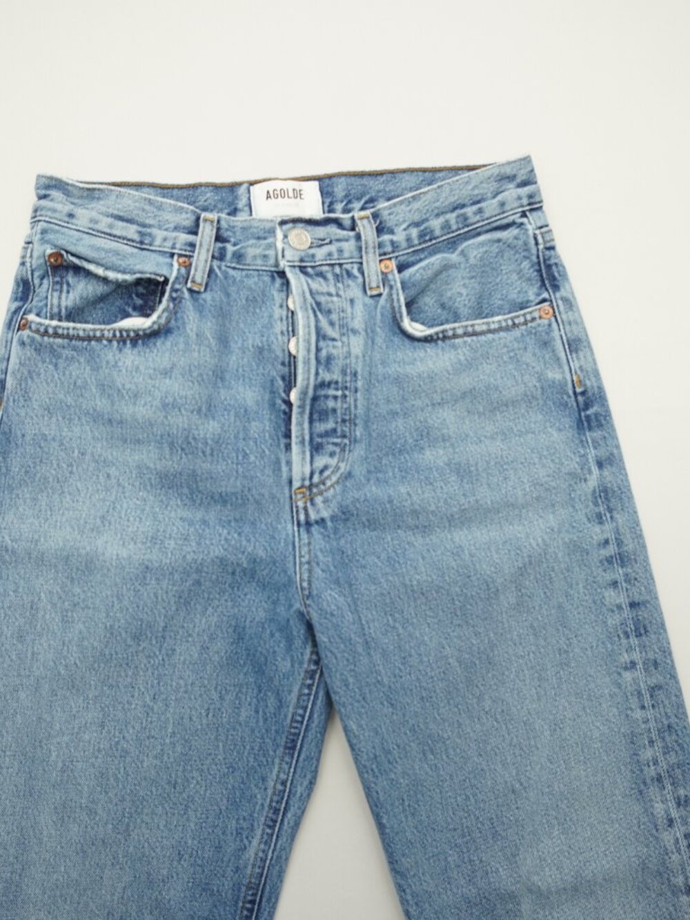 AGOLDE Fran Low Slung Straight Jeans in Reign Size 24 - Picture 5 of 12